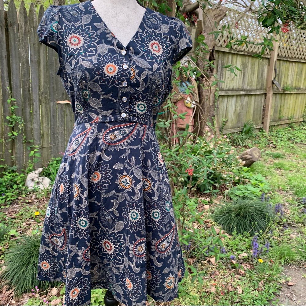 Floral Navy Dress